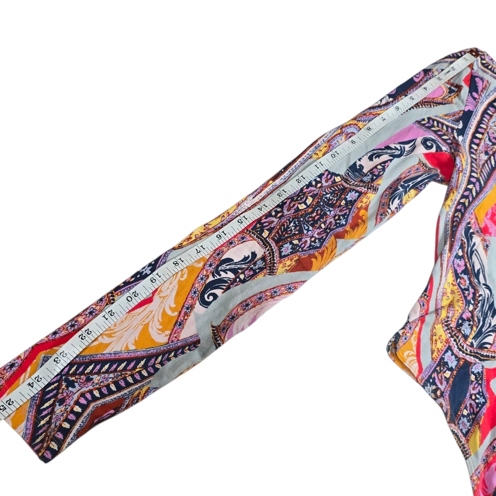 Free People Multicolor Patterned Bodysuit - image 4